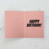 4 JUILLET ANNIVERSAIRE Carte de voeux (Intérieur)