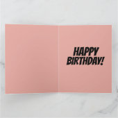 4 JUILLET ANNIVERSAIRE Carte de voeux (Intérieur)