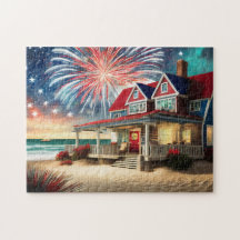 4 juillet Art audacieux et beau puzzle