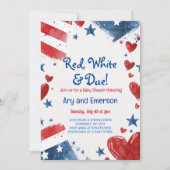 4 juillet Baby shower Invitation 4 juillet douche (Devant)