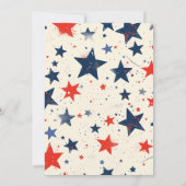 4 juillet Baby shower Invitation 4 juillet douche (Dos)