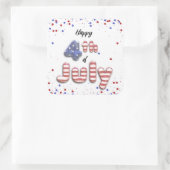 4 juillet Ballons à huile Étoiles Bandes - Sticker (Sac)