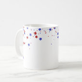 4 juillet Ballons à huile Étoiles Frappes - Mug (Devant gauche)