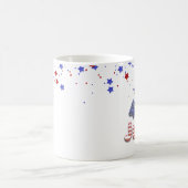4 juillet Ballons à huile Étoiles Frappes - Mug (Centre)
