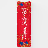 4 juillet Bannière intérieure extérieure personnal (Vertical)