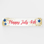4 juillet Bannière personnalisée intérieure (Horizontal)