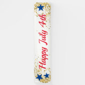4 juillet Bannière personnalisée intérieure (Vertical)