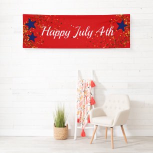 4 juillet Bannière personnalisée intérieure