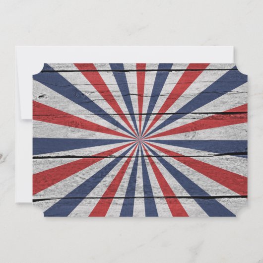 4 juillet BBQ Bonne invitation à plat pour l'Améri (Dos)