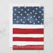 4 juillet BBQ Invitation Editable Red White Blu (Dos)