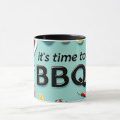 4 juillet BBQ Mug - Chiens Chauds, Feux d'artifice (Centre)