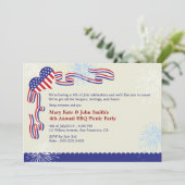 4 juillet BBQ Pique-Nique Invitation (Debout devant)