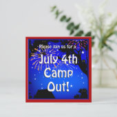 4 juillet Camp Out Invitation (Debout devant)