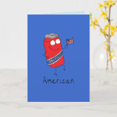 4 juillet carte amusante (Fleur jaune)