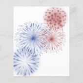 4 juillet Carte de remerciements de révélation de  (Dos)