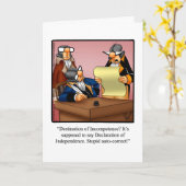 4 Juillet Carte de voeux Humour "Spectickles" (Fleur jaune)