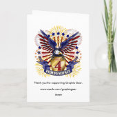 4 juillet Carte de voeux pour l'indépendance (Dos)