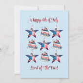 4 juillet Carte de voeux "Terre du Libre" (Devant)