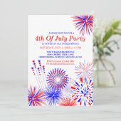 4 juillet carte faite sur commande d'invitation de (Debout devant)