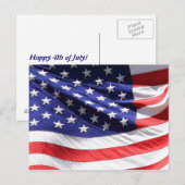 4 juillet carte postale (Devant / Derrière)