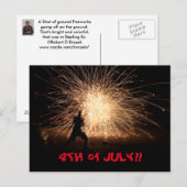 4 JUILLET ! ! carte postale (Devant / Derrière)