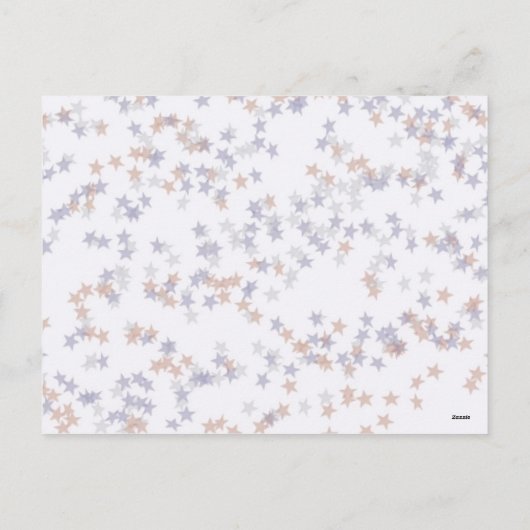 4 juillet carte postale avec drapeau et feux d'art (Dos)