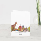 4 juillet carte pour notes de feux d'artifice de (Dos)