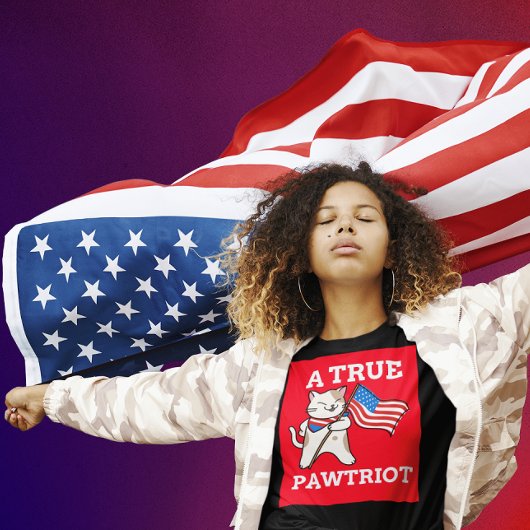 4 juillet CHAT T-SHIRTS PAWTRIOT !