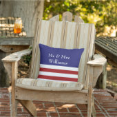 4 juillet coussin extérieur personnalisé (Chaise)