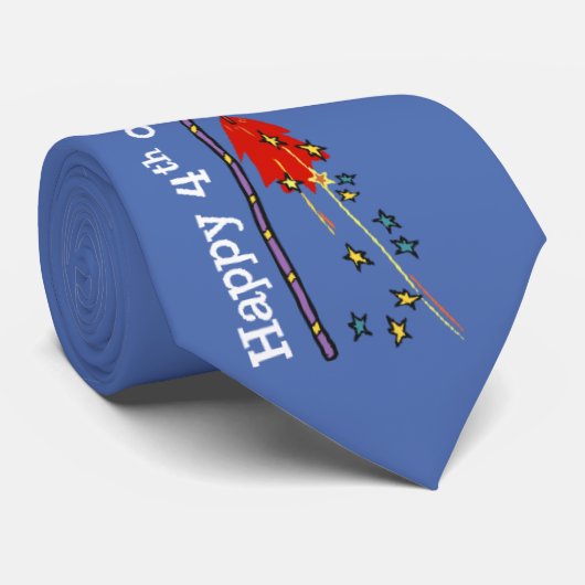 4 juillet cravate heureuse (Roulé)