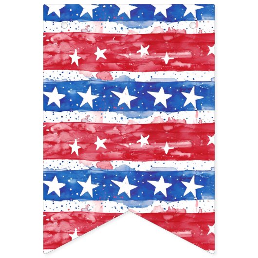 4 Juillet Drapeaux de Bunting Étoiles et rayures (Deuxième drapeau)
