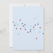 4 juillet ÉDITABLE 1er anniversaire Invitation Pat (Dos)