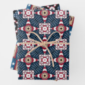 4 juillet ENSEMBLE DE PAPIER À DRAPEAU AMÉRICAIN D (En situation)