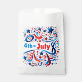 4 juillet et étoiles | Sacs Fête Faveur (Devant)