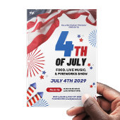 4 juillet Fête de l'événement Invitation patriotiq