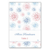 4 juillet Feu d'artifice Rouge Blanc Bleu Carte Pl (Par défaut)