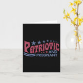 4 juillet Grossesse Faire-part Mama Patriotique (Fleur jaune)