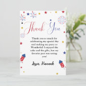 4 juillet indépendance Anniversaire Carte de remer (Debout devant)