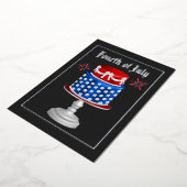 4 juillet Indépendance Jour BBQ Foil Invitation (Rotation)