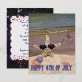 4 juillet Invitation (Devant / Derrière)