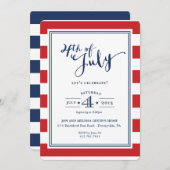4 juillet invitation (Devant / Derrière)