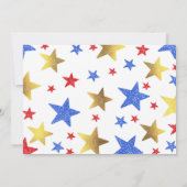 4 juillet Invitation anniversaire 4 juillet Parti (Dos)