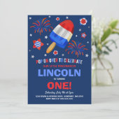 4 juillet Invitation anniversaire 4 juillet Parti (Debout devant)