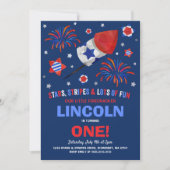 4 juillet Invitation anniversaire 4 juillet Parti (Devant)