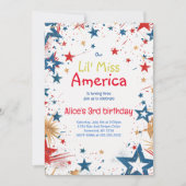 4 juillet Invitation anniversaire 4 juillet Parti (Devant)