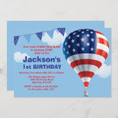 4 juillet invitation d'anniversaire (Devant / Derrière)