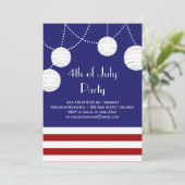 4 juillet invitation de lanternes de partie (Debout devant)