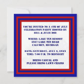 4 juillet INVITATION DU PARTI ~ PERSONNALISER EZ2 (Dos)