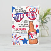 4 juillet Invitation rouge, blanche et brasse (Debout devant)