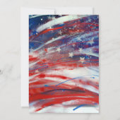 4 juillet Invitation rouge, blanche et brasse (Dos)